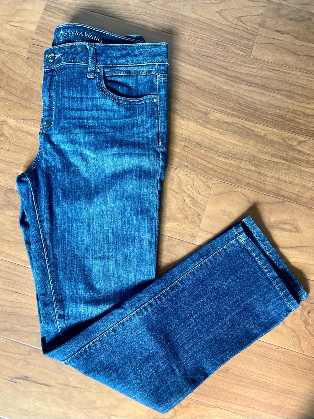 Vera Wang Women’s Slim Straight Indigo Denim Jeans